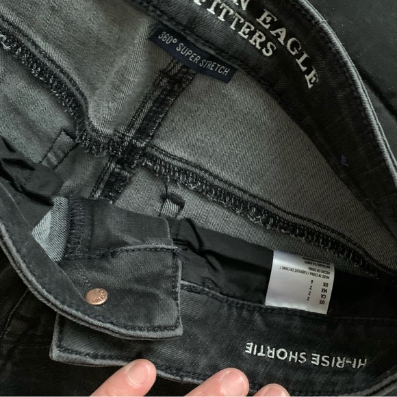 AEO HI RISE SHORTS SET OF 2 in SIZE 2 Worn just a couple of times like New - Picture 6 of 6